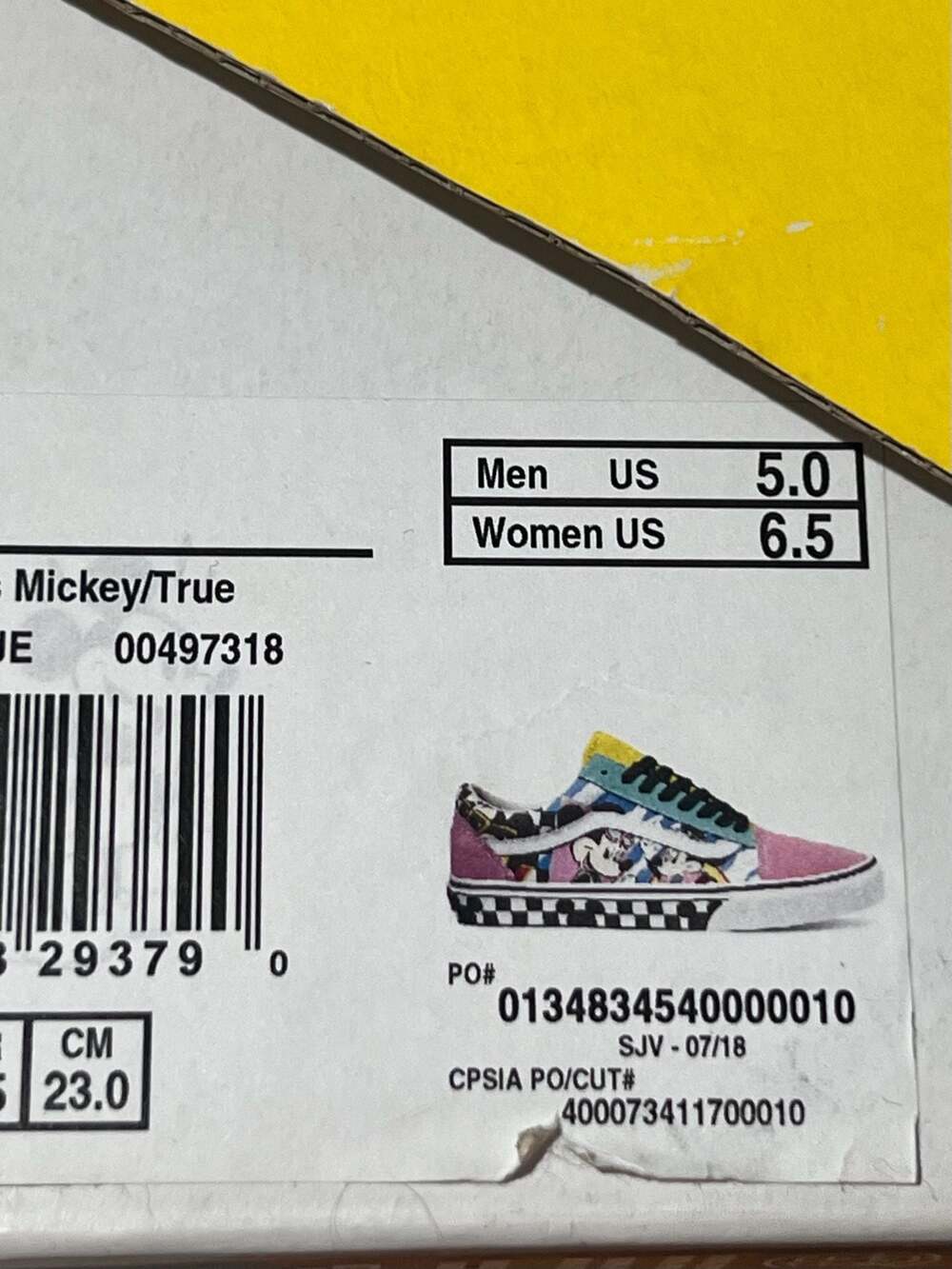 Vans x Disney Old Skool 80s Mickey Mouse Anniversary Collection Shoes - Picture 7 of 7